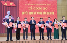Lâm Đồng công bố các quyết định về công tác cán bộ