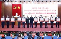 Tổng Bí thư Tô Lâm gặp mặt, chúc Tết công nhân ngành Than tại Quảng Ninh