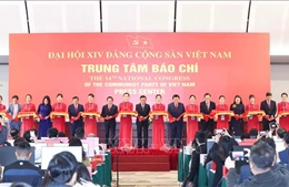 Lãnh đạo Đảng, Nhà nước dự khai trương Trung tâm Báo chí Đại hội XIV của Đảng 