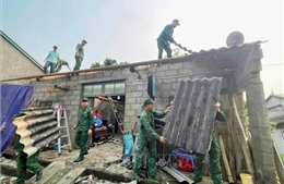 Cao Bằng: Mưa đá gây hư hại 743 mái nhà dân và 38 ha hoa màu