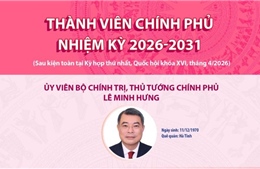 Thành viên Chính phủ nhiệm kỳ 2026-2031