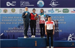 Diệp Thị Hương giành 3 HCV tại Giải vô địch trẻ và U23 canoeing châu Á 2026