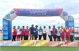 Rowing biển Việt Nam giành 2 HCV tại Giải vô địch châu Á 2026