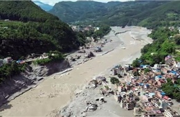 Lũ quét tại Nepal và Trung Quốc: Nỗ lực tìm kiếm nạn nhân mắc kẹt trong hầm thủy điện