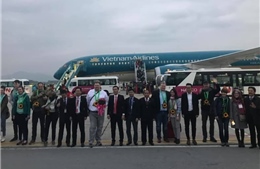 Đón vị khách quốc tế đầu tiên đến Hà Nội đầu năm 2019