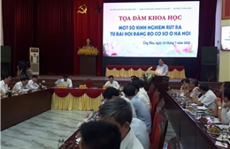 Một số kinh nghiệm từ đại hội đảng bộ cơ sở ở Hà Nội