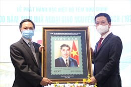 Phát hành bộ tem ‘Kỷ niệm 100 năm sinh Nhà ngoại giao Nguyễn Cơ Thạch’
