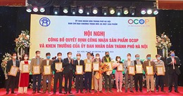 Thành phố Hà Nội trao chứng nhận cho 424 sản phẩm OCOP
