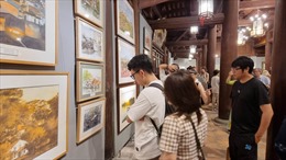 Đa sắc màu tại triển lãm Tranh màu nước Phương Nam tại Hà Nội