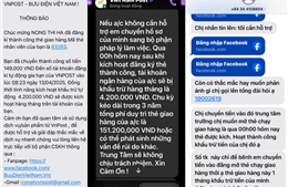 Lừa đảo mạo danh Bưu điện Việt Nam kích hoạt ‘thẻ hội viên’