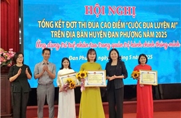 Huyện đầu tiên của Hà Nội phổ cập cách dùng trí tuệ nhân tạo nâng cao hiệu suất làm việc