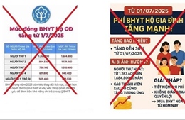 BHXH Việt Nam cảnh báo thông tin tăng mức đóng BHYT từ ngày 1/7/2025 là chưa chính xác