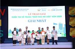 Trao giải cuộc thi vẽ tranh &#39;Ngôi nhà mơ ước&#39; năm 2025
