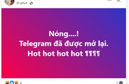 Telegram truy cập được trở lại ở Việt Nam
