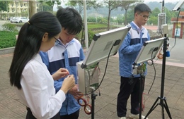 Khi học sinh nghiên cứu ứng dụng khoa học phòng chống thiên tai