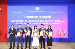 Trao giải cuộc thi trực tuyến về phòng, chống tác hại của thuốc lá
