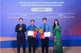 Trao giải Cuộc thi trực tuyến tìm hiểu Luật Công đoàn và Luật BHXH năm 2024