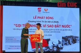 Phát động chương trình 'Gọi tên những vì sao đất nước' tri ân liệt sĩ năm 2026