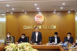 Phó Chủ tịch UBND TP Hà Nội Chử Xuân Dũng họp khẩn chỉ đạo quận Nam Từ Liêm chống dịch