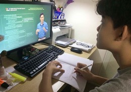 Nhiều trường học ở Hà Nội cấp tập kiểm tra trực tuyến kết thúc năm học