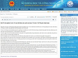 Bộ Khoa học và Công nghệ gỡ tin &#39;WHO chấp thuận kit test của Công ty Việt Á&#39; trên trang web chính thức