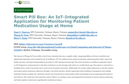 Sinh viên đưa loạt giải pháp y tế đột phá từ tủ thuốc thông minh tích hợp IoT