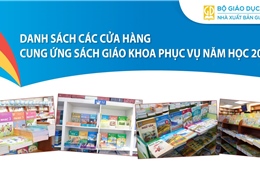 Danh sách các cửa hàng cung ứng sách giáo khoa phục vụ năm học 2025 - 2026 