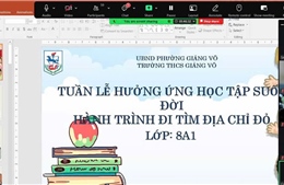 Hà Nội mưa lớn, các trường chuyển học trực tuyến 
