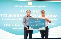 Nhà xuất bản Giáo dục Việt Nam hỗ trợ khẩn cấp sách giáo khoa cho học sinh Khánh Hòa sau lũ