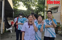 Thí sinh thi tốt nghiệp THPT tự tin bước vào môn thi tự chọn 