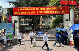 Thí sinh Hà Nội hoàn thành kỳ thi chuyên vào lớp 10