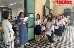 Thí sinh sẵn sàng làm bài thi môn Toán kỳ thi tốt nghiệp THPT 2026
