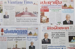 Truyền thông Lào ca ngợi chuyến thăm của Tổng Bí thư, Chủ tịch nước Nguyễn Phú Trọng