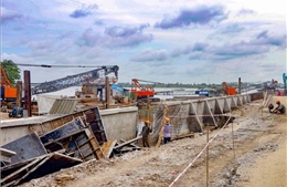 Trà Vinh: Đầu tư 88 tỉ đồng xây kè chống sạt lở bờ sông Cổ Chiên