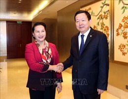 Chủ tịch Quốc hội Nguyễn Thị Kim Ngân tiếp Bí thư Thành ủy Tô Châu, Trung Quốc