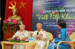 Giao lưu với Thiếu tướng Huỳnh Đắc Hương và Nguyễn Đức Minh