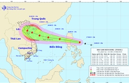 Bão Podul di chuyển nhanh, sáng 28/8 sẽ đi vào Biển Đông