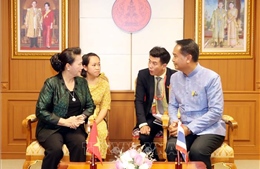 Chủ tịch Quốc hội Nguyễn Thị Kim Ngân thăm, làm việc tại tỉnh Udon Thani, Thái Lan