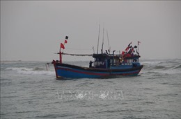 Đưa 11 thuyền viên tàu Xuyên Á 126 bị nạn trên vùng biển Bình Thuận vào bờ an toàn