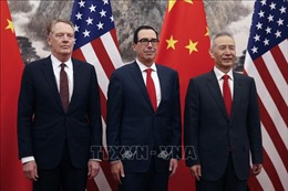Phó Thủ tướng Trung Quốc Lưu Hạc thảo luận với đại diện giới công thương Mỹ