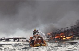 Hàn Quốc triển khai tích cực tìm kiếm các thuyền viên mất tích trong vụ cháy tàu cá