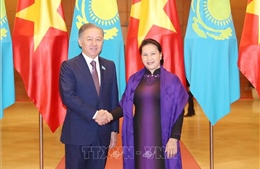 Chủ tịch Quốc hội Nguyễn Thị Kim Ngân đón, hội đàm với Chủ tịch Hạ viện Cộng hòa Kazakhstan