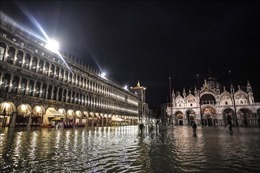 Thảm họa thủy triều &#39;nhấn chìm&#39; Venice trong biển nước