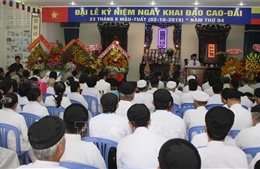 Đồng chí Trần Thanh Mẫn chúc mừng 94 năm Khai đạo Cao Đài