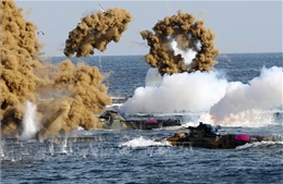 Mặc Triều Tiên cáo buộc vi phạm, Hàn Quốc vẫn quyết tập trận chung trên biển với Mỹ