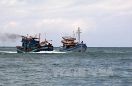 Tàu cá hỏng máy, 5 ngư dân lênh đênh trên biển gần đảo Bông Bay, thuộc quần đảo Hoàng Sa