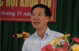 Trưởng ban Tuyên giáo Trung ương Võ Văn Thưởng tiếp xúc cử tri tại tỉnh Đồng Nai