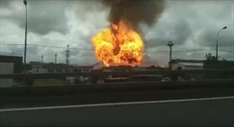 Nhà máy điện ở Moskva (Nga) bốc cháy dữ dội 