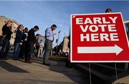 Trên 35 triệu cử tri Mỹ đã đi bỏ phiếu sớm, lập kỷ lục mới của bầu cử giữa kỳ