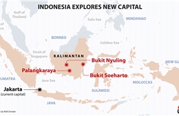 Tổng thống Indonesia chính thức trình kế hoạch chuyển thủ đô tới đảo Borneo